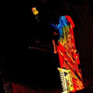 It's a shotgun and it shot 5 at onesie